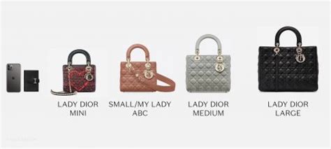 dior fits|lady Dior sizes.